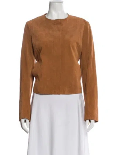 Pre-owned The Row Lambskin Evening Jacket In Brown