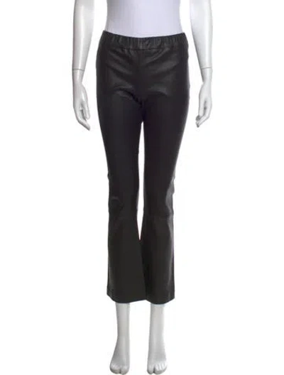 Pre-owned The Row Lambskin Flared Pants In Black