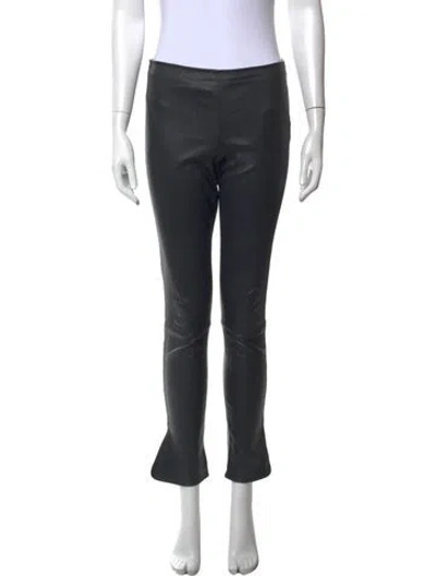 Pre-owned The Row Lambskin Flared Pants In Black