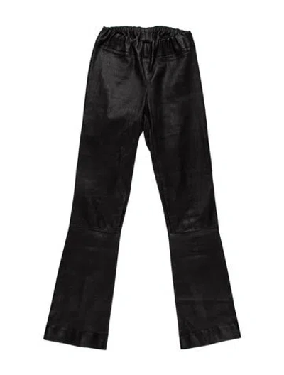 Pre-owned The Row Lambskin Flared Pants In Grey