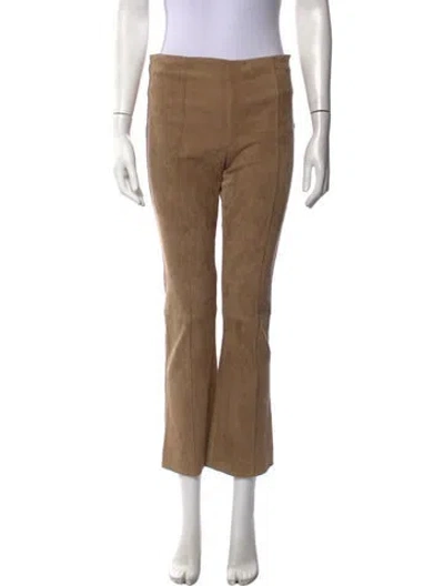Pre-owned The Row Lambskin Flared Pants In Neutrals