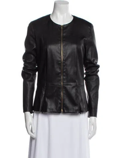 Pre-owned The Row Lambskin Jacket In Black