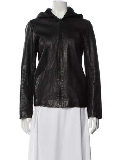 Pre-owned The Row Lambskin Jacket In Black
