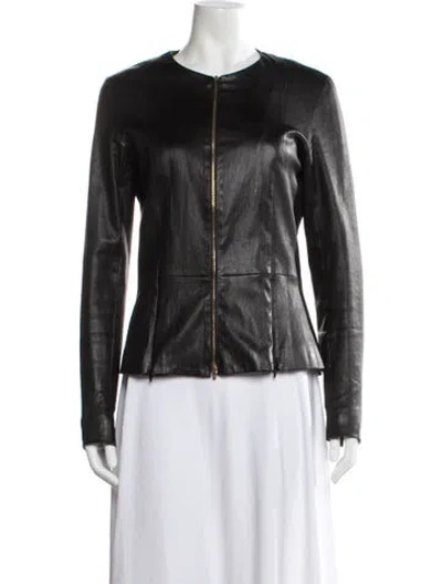 Pre-owned The Row Lambskin Jacket In Black