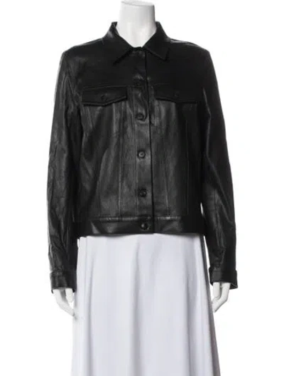 Pre-owned The Row Lambskin Jacket In Black