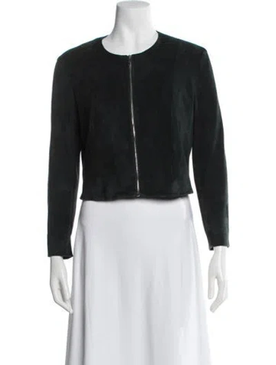Pre-owned The Row Lambskin Jacket In Green
