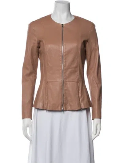 Pre-owned The Row Lambskin Jacket In Neutrals