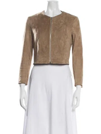 Pre-owned The Row Lambskin Jacket In Neutrals