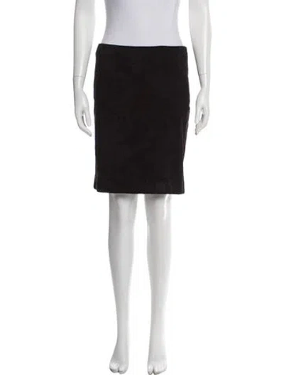 Pre-owned The Row Lambskin Knee-length Skirt In Brown
