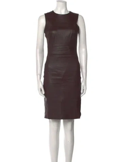 Pre-owned The Row Lambskin Mini Dress In Purple