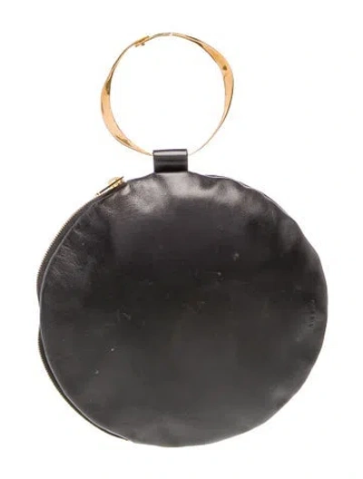 Pre-owned The Row Lambskin Round Bracelet In Black