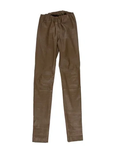Pre-owned The Row Lambskin Skinny Leg Pants In Multi