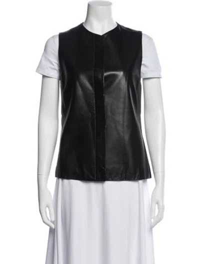 Pre-owned The Row Lambskin Vest In Black