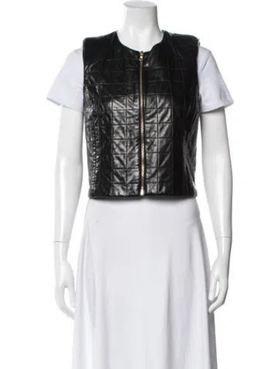 Pre-owned The Row Lambskin Vest In White