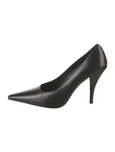 Pre-owned The Row Lana Leather Pumps In Brown