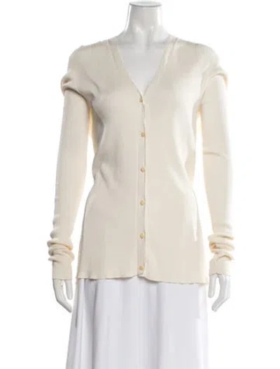 Pre-owned The Row Lana Sweater Silk Sweater In Neutral
