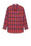 The Row Lancaster Plaid Shirt In Multi