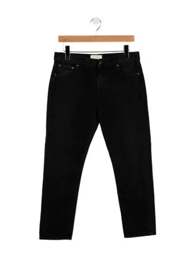 Pre-owned The Row Land Jean Straight Leg Jeans In Black