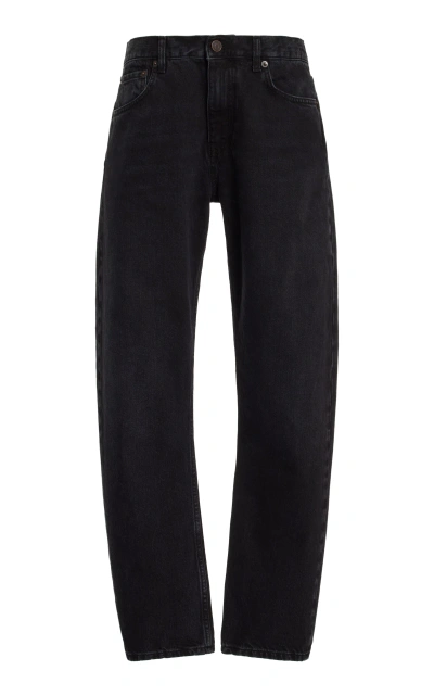 The Row Land Rigid Low-rise Straight-leg Jeans In Black