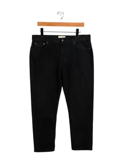Pre-owned The Row Land Straight Leg Jeans In Black