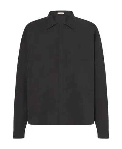 The Row Lapel Casual Jacket In Black