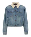The Row Collared Jacket With Chest Pockets And Long Sleeves In Blue