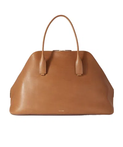 The Row Large Devon Handbag In Red