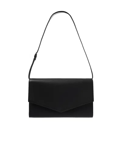 The Row Large Envelope-style Clutch Bag In Black
