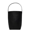 The Row Large Logo Tote In Black