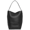 THE ROW LARGE N/S BLACK LEATHER PARK TOTE BAG