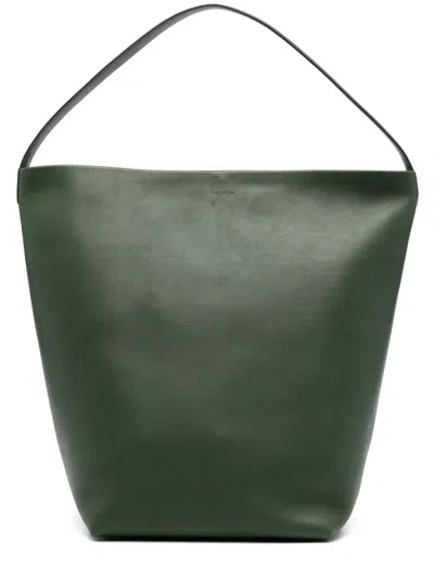 The Row Large Ns Park Tote Bag In Green
