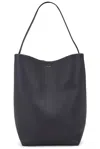 The Row Hook Ns Large Leather Tote Bag In Marine Pld