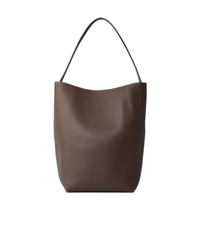 The Row Large N/s Park Tote In Brown