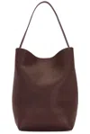 The Row Park Large North-south Tote Bag In Acajou
