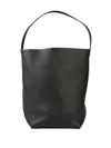 The Row Large Park Tote Bag In Black