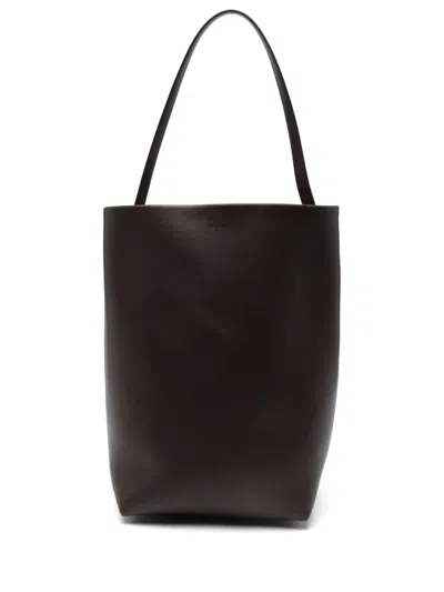The Row Large Park Tote Bag In Brown