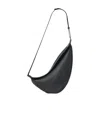 The Row Large Slouchy Banana Zipped Shoulder Bag In Black