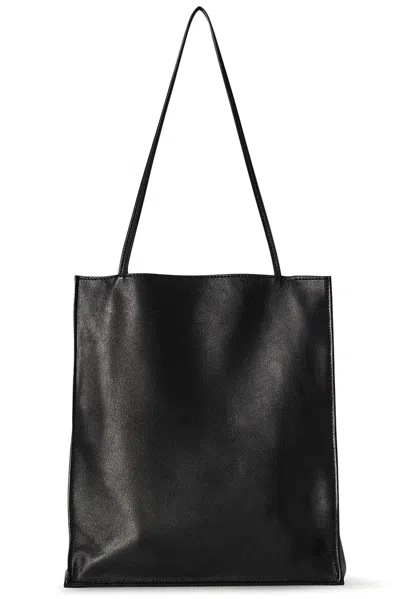 The Row Large To Go Tote Bag In Black Ans
