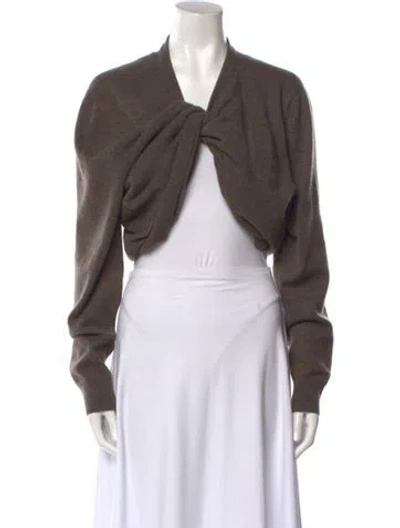 Pre-owned The Row Laris Cashmere Sweater In Brown