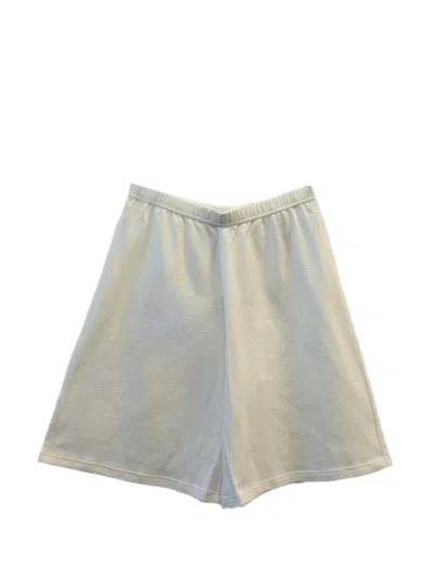 The Row Larissa Cotton Shorts In White