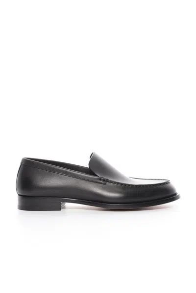 The Row Lars Loafers In Black