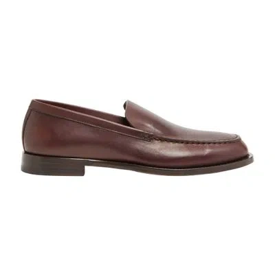 The Row Lars Loafers In Brown