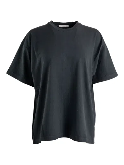 The Row Lavinia Cotton T-shirt In Black