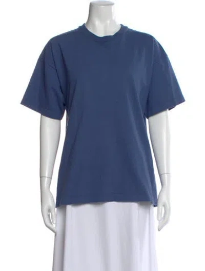 Pre-owned The Row Lavinia Crew Neck T-shirt In Blue