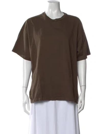Pre-owned The Row Lavinia Top Crew Neck T-shirt In Brown