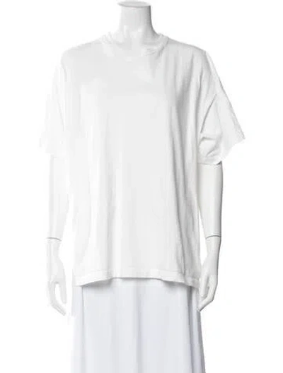 Pre-owned The Row Lavinia Top Crew Neck T-shirt In White