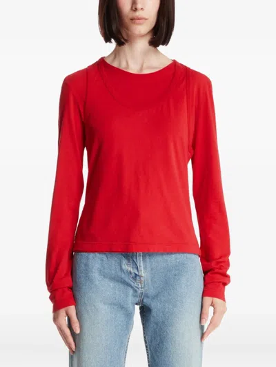 THE ROW LAYERED COTTON T-SHIRT