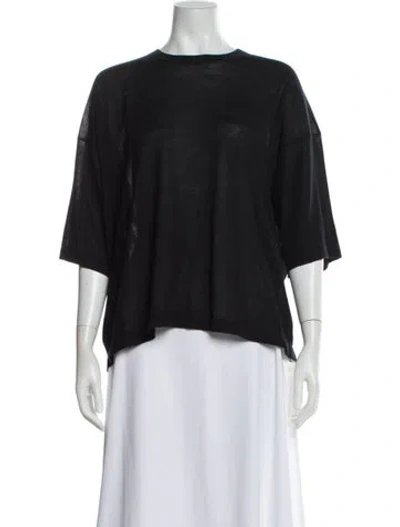 Pre-owned The Row Laynara Top Cashmere Sweater In Gray