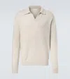 The Row Polo Leach In Cashmere Sabbia  Uomo In Neutral