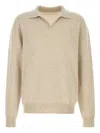 The Row Polo Leach In Cashmere Sabbia  Uomo In Neutral